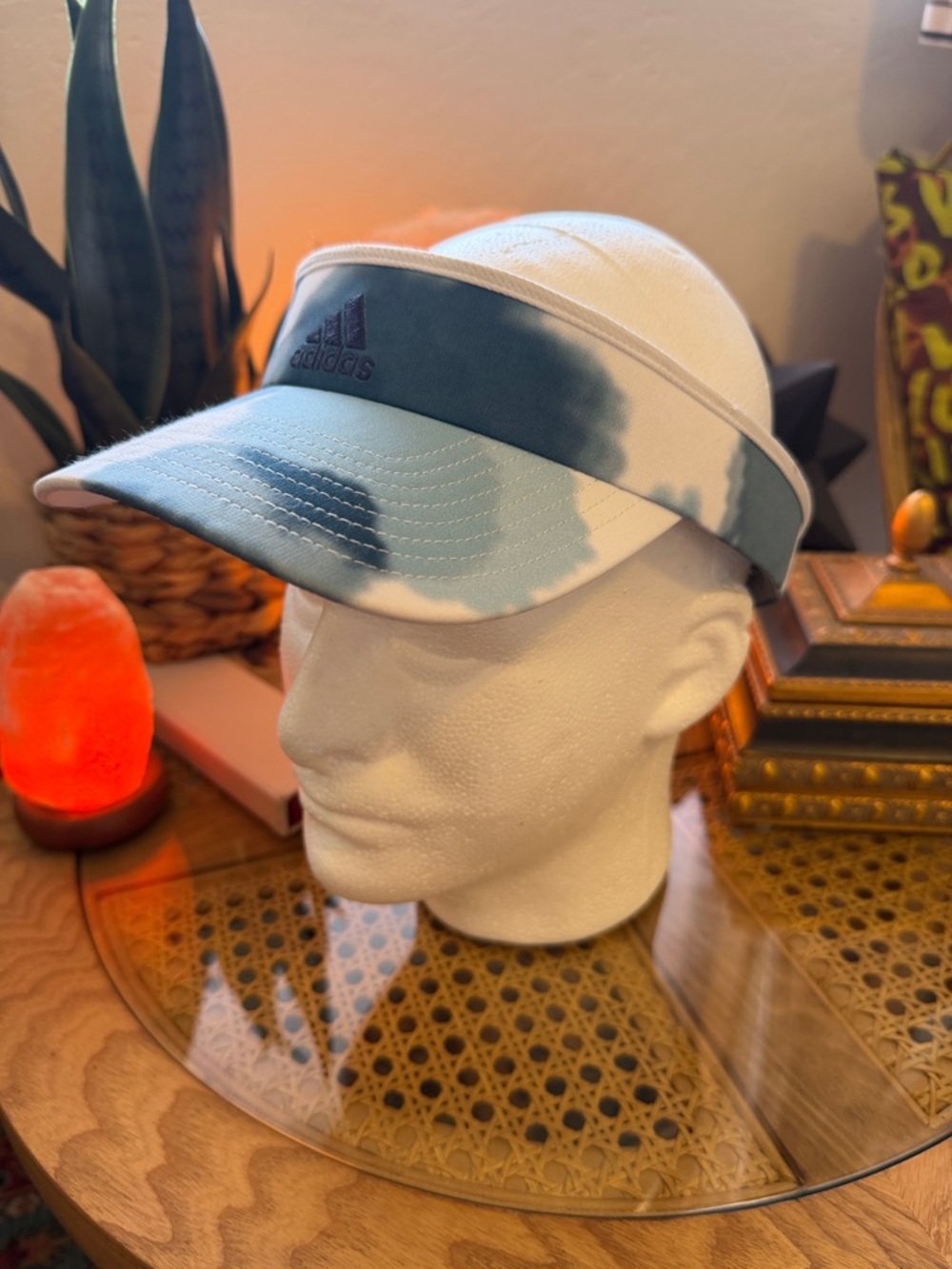 adidas Women’s Tie-Dye Visor - Blue/White